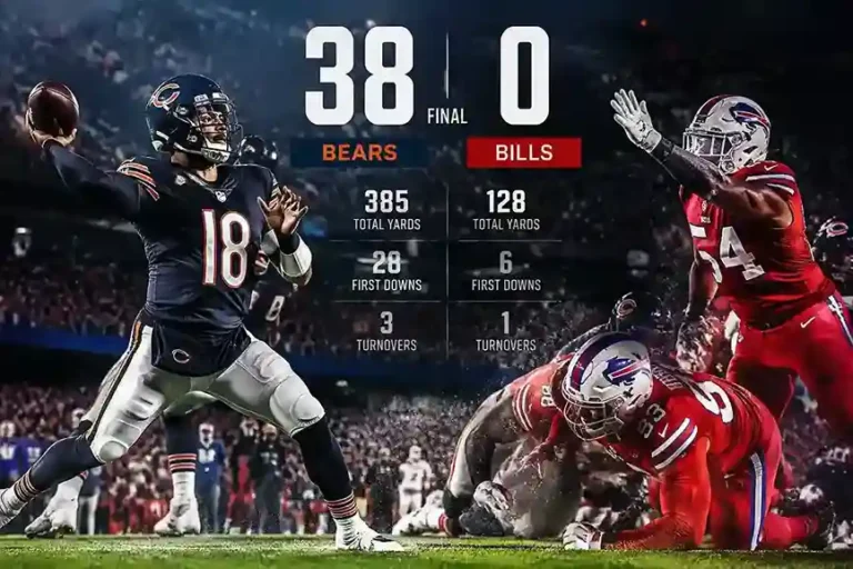 Buffalo Bills vs Chicago Bears Match Player Stats: Caleb Williams Leads Bears to a 38-0 Rout