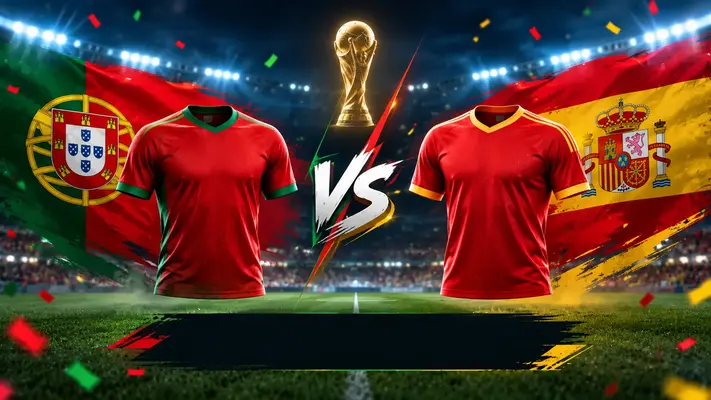 Portugal national football team vs Spain national football team lineups – World Cup 2026 Round of 16